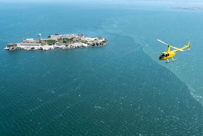 Alcatraz City Sites Helicopter Adventure - The Golden Gate Bridge: scale and angles you can’t get from land