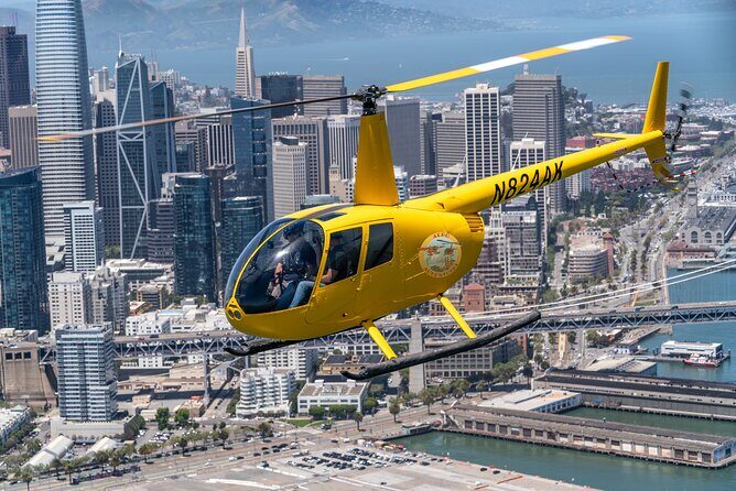 Alcatraz City Sites Helicopter Adventure - Bay Bridge plus Pier 39 sea lions: a quick hit of motion