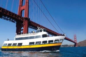 Bus & Boat & Bike Adventure - 3 Tours in 1 - From Wharf to Open Water: The 60-Minute Bay Cruise Under Golden Gate