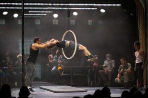 "Dear San Francisco"- An Acrobatic Love Letter from The 7 Fingers - The 7 Fingers style, up close: hoop acrobatics, poles, plank, hand-to-trap, and more