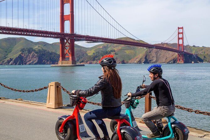 Early Bird: Electric Scooter Rental to Golden Gate Bridge - Ride Choice: Fat Tire Scooter vs E-Trike for Two