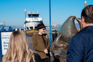 Fisherman’s Wharf & Pier 39 Food Tour - Includes Full Meal, 3 hrs - Andrea’s Fountain: the quick meeting moment that sets the tone