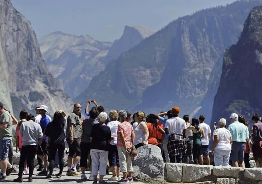 From San Jose:Enchanted Full Day Yosemite National Park Tour - How the route builds anticipation: Bay Bridge, Central Valley, and Gold Country
