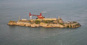 From Sausalito: San Francisco and Alcatraz Helicopter Tour - From Sausalito Shoreline Toward Fisherman’s Wharf