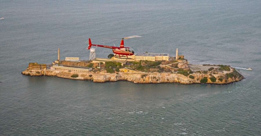 From Sausalito: San Francisco and Alcatraz Helicopter Tour - From Sausalito Shoreline Toward Fisherman’s Wharf