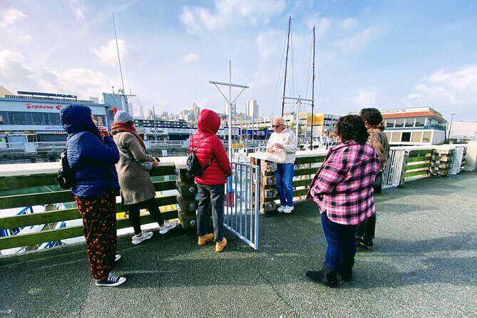 Golden Gate Bay Voyage on Historic Yellow Boat - Near the Bay Bridge: the steel-ribbon view many people miss