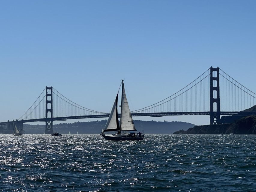 SAN FRANCISCO: (2hr) SUNSET Sailing Experience on SF Bay - Golden Gate Bridge: the Route Turns Into a Photo Sequence