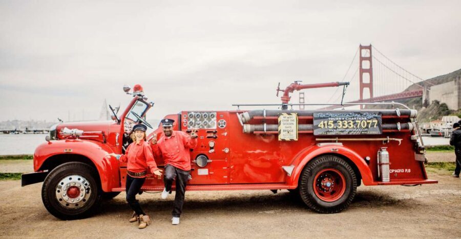 San Francisco Bay: 90-Minute Fire Engine Tour - Entering The Ride: The Cannery Start and a Vintage 55 Mack Moment