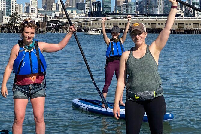 San Francisco Bay Kayak Or Paddle Board Tour - Chase Center waterfront views and why the first stretch matters