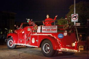 San Francisco Fire Engine Holiday Lights Tour - 650 Beach St is the easy anchor point for an after-dark tour