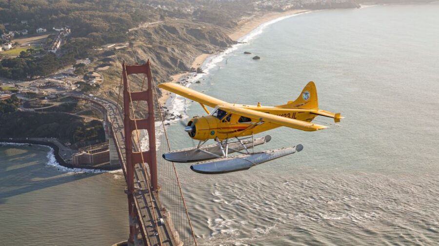 San Francisco: Seaplane Flight with Champagne - Angel Island State Park and the east side: Tiburon and Belvedere Peninsula