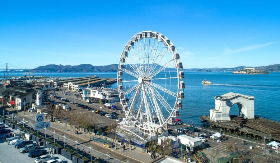 San Francisco: Sky Star Wheel - Fisherman's Wharf - Timing tip: go later if you want night skyline lighting