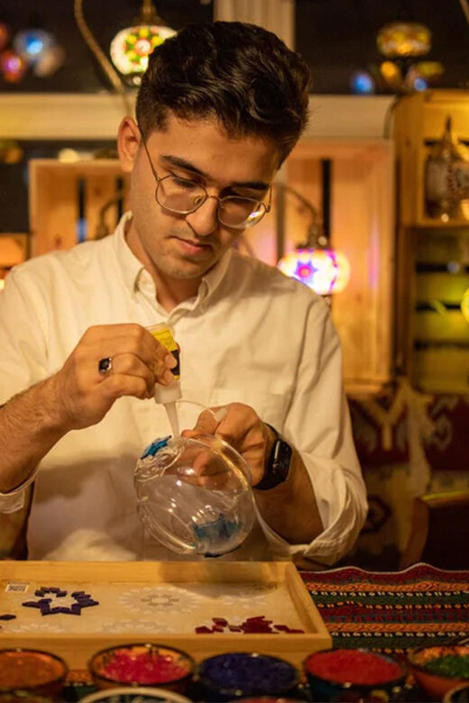 San Francisco: Turkish Mosaic Lamp Workshop - The 16-color choice: turning templates into your own design