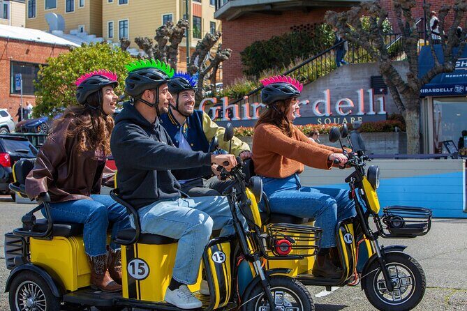 Wharf to Golden Gate Bridge - GoRide Electric Scooter Rentals - Price Value: Rental Cost Per Scooter, Not Per Person